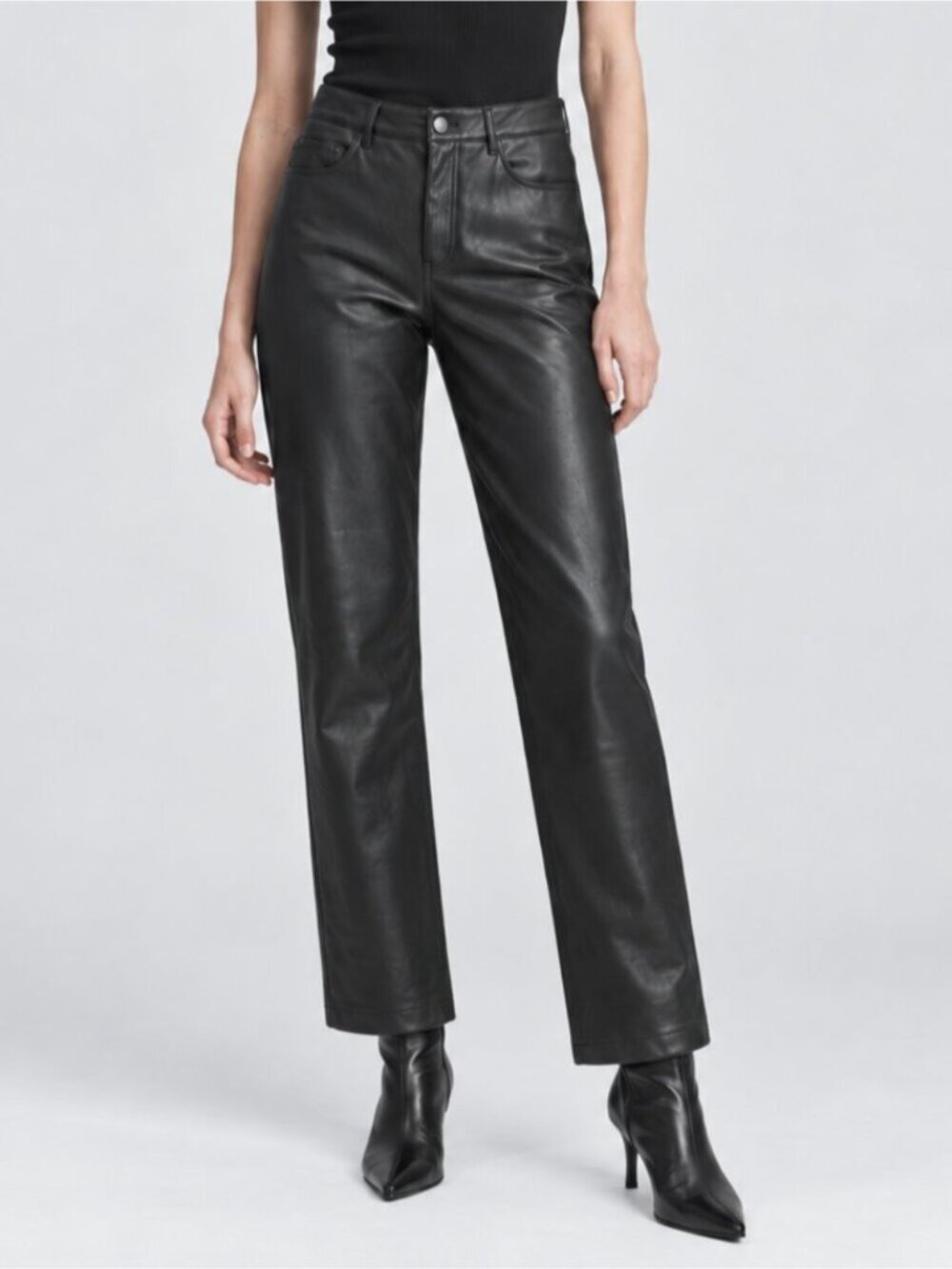 Tribal Faux Leather Pants - Picture 2 of 8